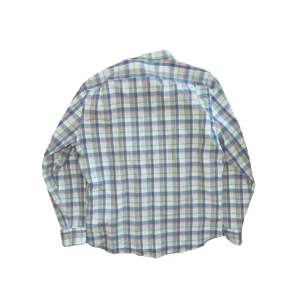 J. Crew Mens XL Classic Fit Plaid Long Sleeve Button Down Shirt
